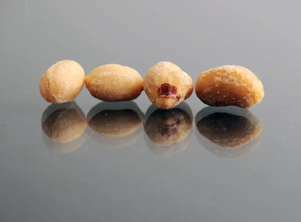 Macro primer plano de los cacahuetes — Foto de Stock