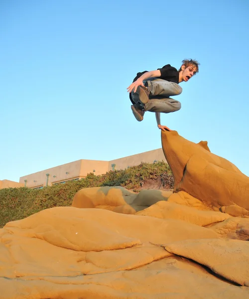 Le Parkour, Free Running e Tricking — Foto Stock