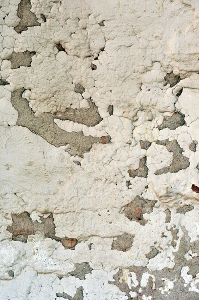 Alte Abgenutzte Und Verwitterte Abgeplatzte Farbe Auf Einer Zementwandstruktur — Stockfoto