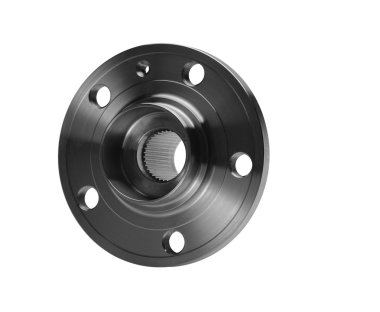 Nave of a forward wheel isolated on a white background clipart