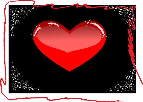 Vector valentine hart — Stockvector