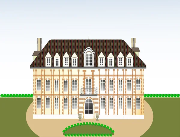 Château, illustration vectorielle — Image vectorielle
