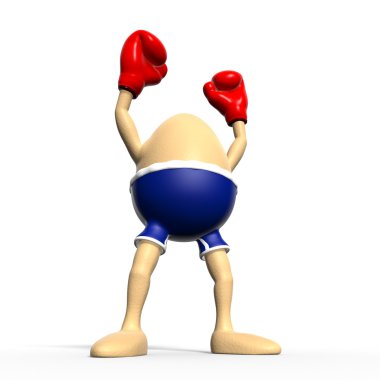 Egg boxing - biggest winner clipart