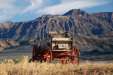 Kutsche in der Prärie - Wyoming, USA