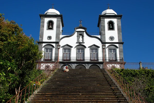 Kirche Monte Madeira Portekiz Için — Stok fotoğraf