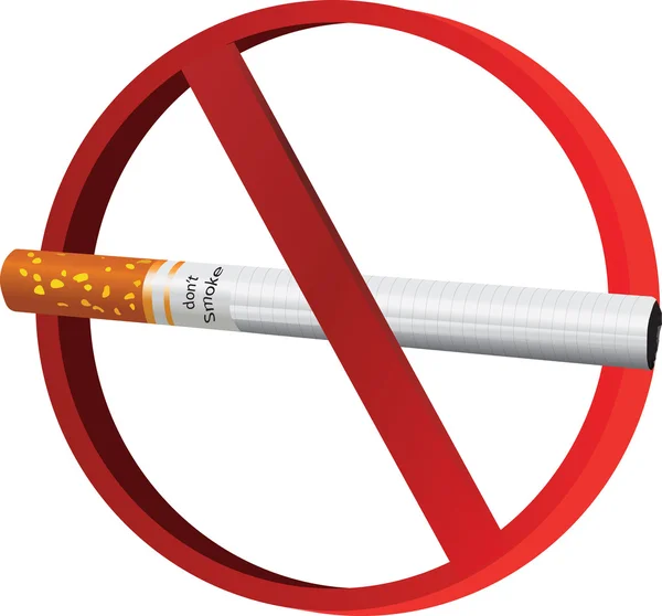 Waarschuwing Niet Roken Stockvector