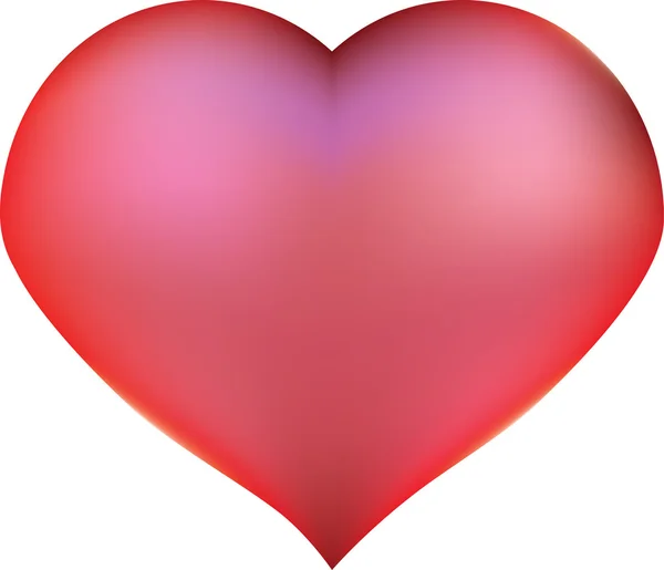 Červené Růžové Srdce Pro Den Svatého Valentýna — Stockový vektor