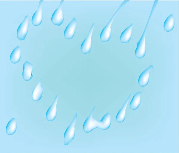 Bevattna Tappar Fångas Effekter Med Vattenytan — Stock vektor