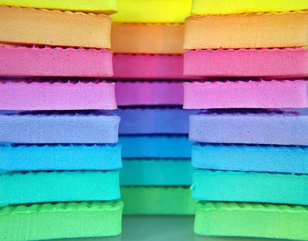 Kleurrijke polystyreenschuim textuur — Stockfoto