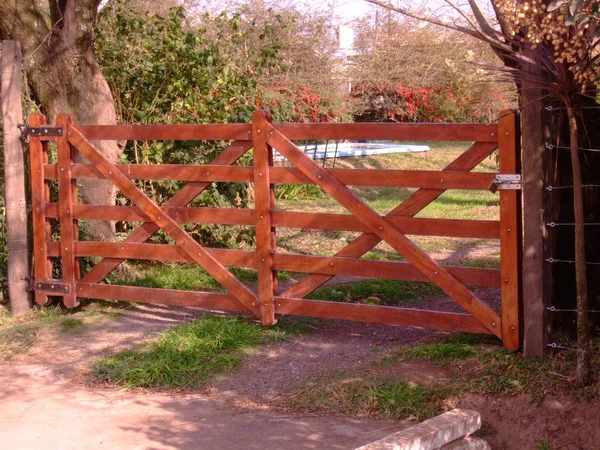 stock image Wooden gate