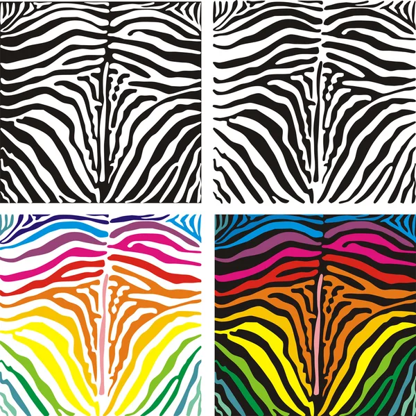 Imagem Vetorial Sem Costura Padrão Listrado Zebra Ilustração Preto Branco — Vetor de Stock