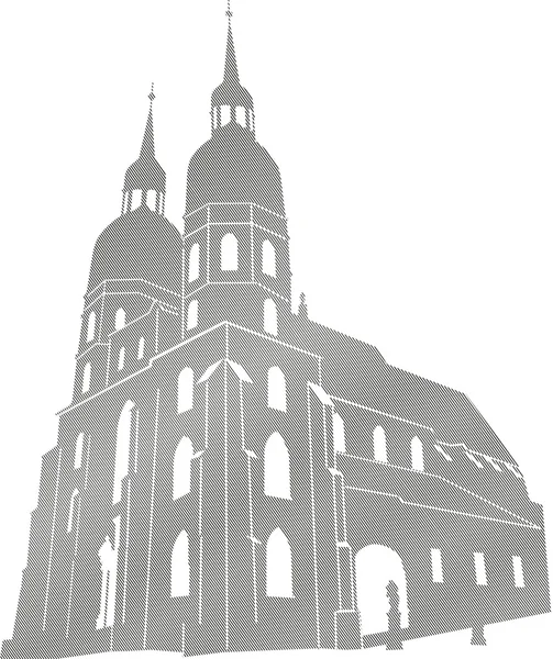 圣尼古拉斯教堂 — 图库矢量图片