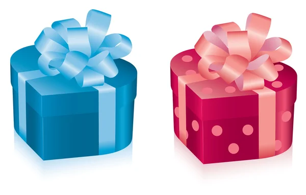 Deux Boîtes Cadeaux Vectorielles Pour Tout Événement Vie — Image vectorielle