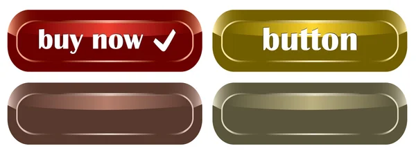 Buttons for web design — Stock Vector