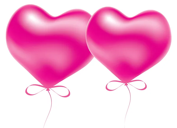 Vektor Luftballons Zum Valentinstag — Stockvektor