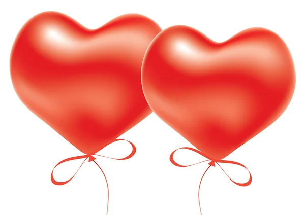 Vektor Luftballons Zum Valentinstag — Stockvektor