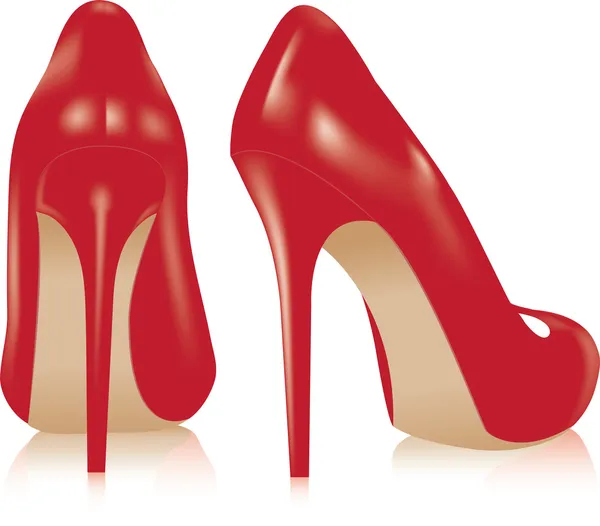 Pair of high heel shoes — Stock Vector