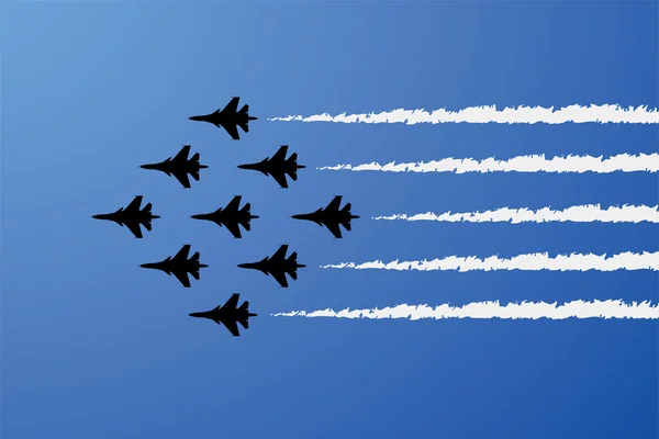 Spectacle d'avions vectoriels — Image vectorielle