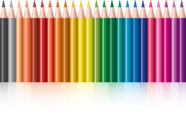 Colored pencils clipart