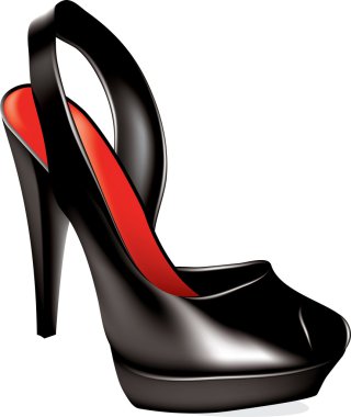 Vector high heel shoe clipart