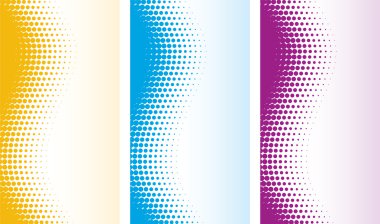 Vector abstract halftone backgrounds
