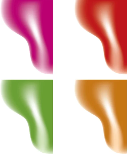 Цветные шелковистые волны — стоковый вектор
