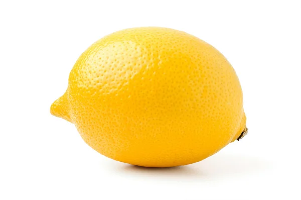 Macro Limão Isolado Sobre Fundo Branco — Fotografia de Stock