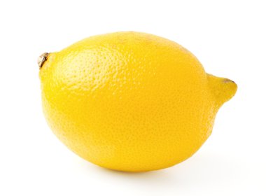 Beyaz arka plan üzerinde izole limon makro