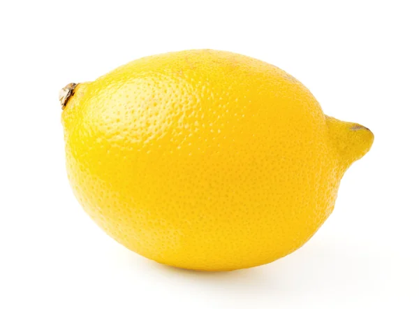 Makro lemon diisolasi pada latar belakang putih — Stok Foto