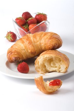 Croissant mit Marmelade clipart