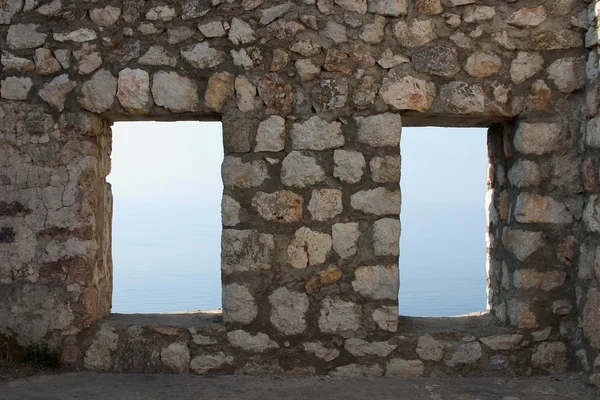 Fenster Der Burg Von Alanya — Stockfoto