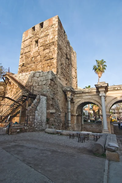 Teil Der Stadtmauer Von Antalya — Fotografia de Stock
