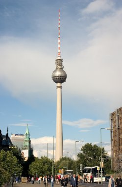 Berlin TV Tower from the street 