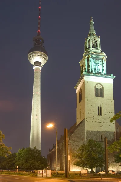 Tower Chrchtower Berlíně — Stock fotografie