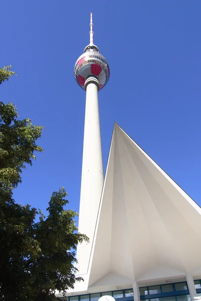 TV tower and roof — Stock Photo, Image