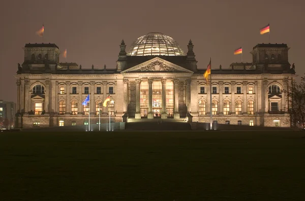 Nacht Reichstag — Φωτογραφία Αρχείου