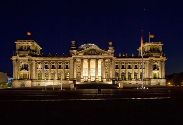 Nacht σε Reichstag — Φωτογραφία Αρχείου