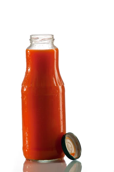 stock image Tomatensaft in Flasche