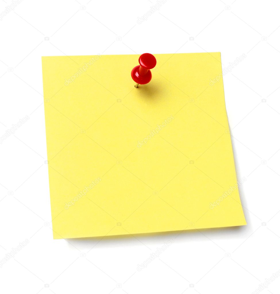 Yellow Sheet Of Note Paper Sticky Note With Shadow Realistic Paper Sticker  For Your Message Design Element For Advertising And Promotional Stock  Illustration - Download Image Now - iStock