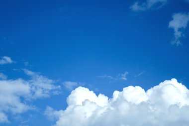 Blue sky and clouds clipart