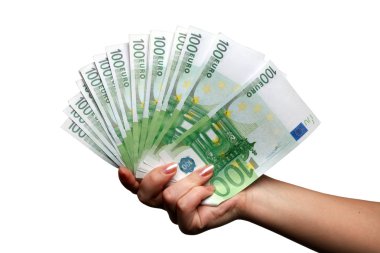 Euro bill clipart