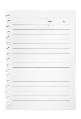 Blank note / to-do list / post-it held clipart