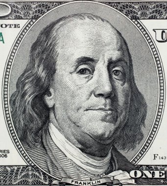 One hundred american dollar close up clipart