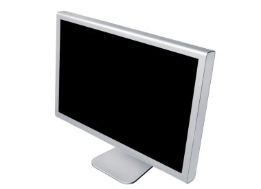 Monitor on white background clipart