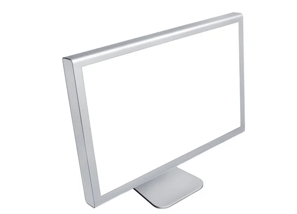 Monitor fehér háttérrel — Stock Fotó
