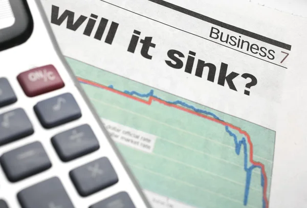 Business...will it sink? — Stock Photo, Image