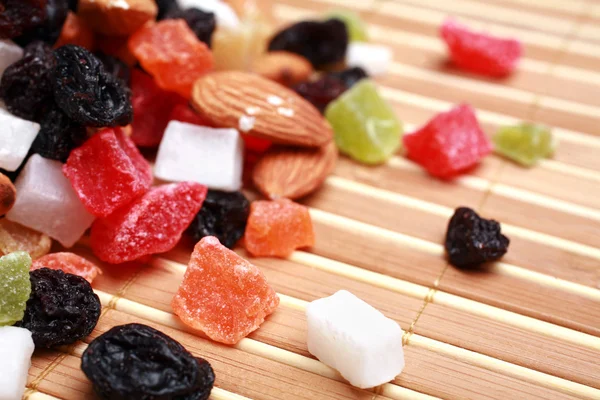 Dried fruits and nuts collection — Stock Photo, Image