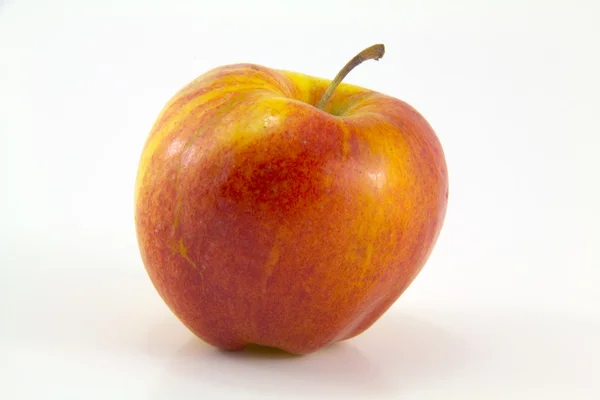 stock image Simple red and green apple isolated on a white background