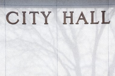 City Hall background sign clipart