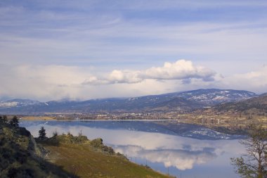 Landscape of Penticton, British Columbia clipart